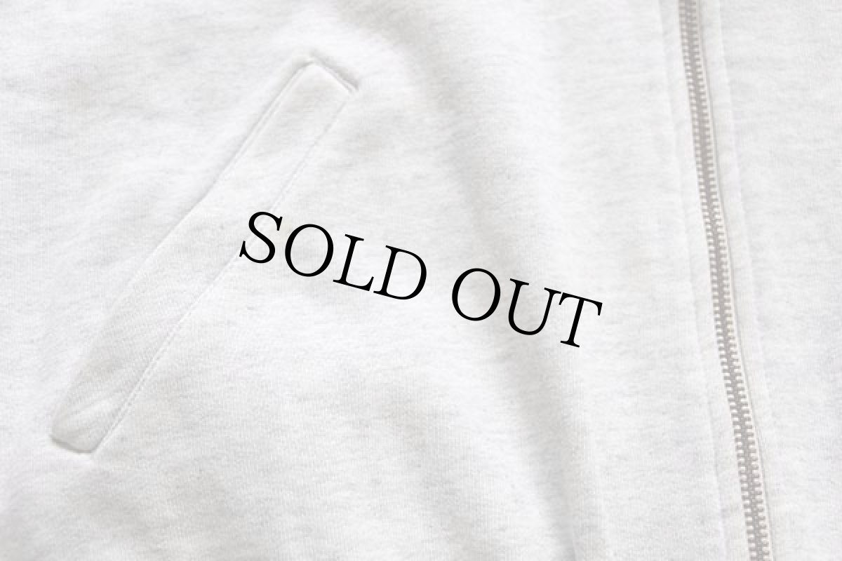 画像5: 90s イタリア製 Championチャンピオン ワンポイント スクリプト ロゴ刺繍 ハイネック フルジップ スウェット 杢ライトグレー XXL (5)