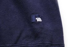 画像5: 90s USA製 L.L.Bean×RUSSELLラッセル 無地 前V スウェット 紺 XXL★ブランク (5)
