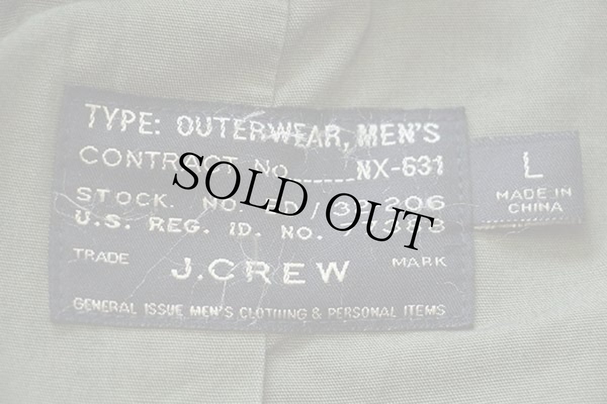 画像5: J.CREW NX-631 コットンポプリン フィールド メカニックジャケット オリーブ L (5)