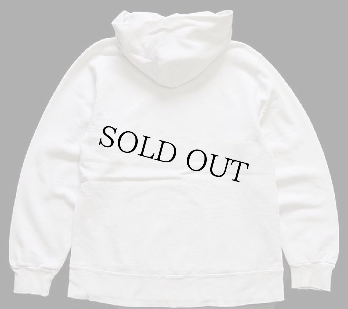 画像2: 90s USA製 Championチャンピオン ワンポイント スクリプト ロゴ刺繍 前V スウェットパーカー 白 M (2)