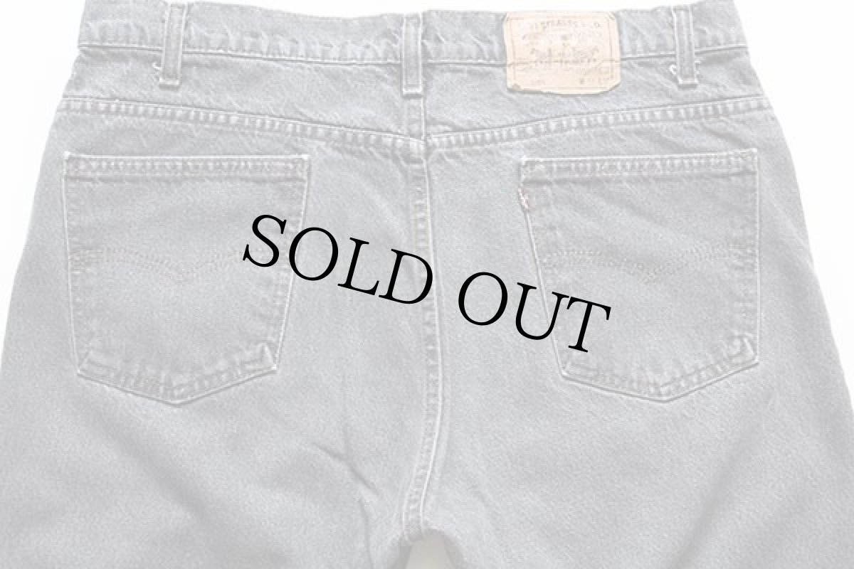 画像5: 90s USA製 Levi'sリーバイス 505 先染め ブラック デニムパンツ w38 L30★57 (5)
