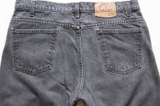 画像5: 90s USA製 Levi'sリーバイス 505 先染め ブラック デニムパンツ w38 L30★57 (5)