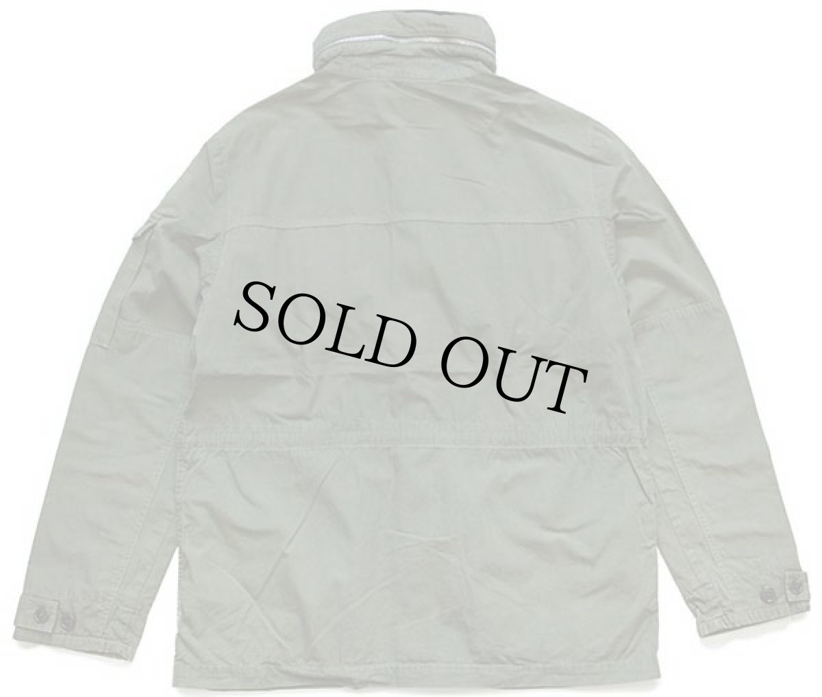 画像2: J.CREW NX-631 コットンポプリン フィールド メカニックジャケット オリーブ L (2)