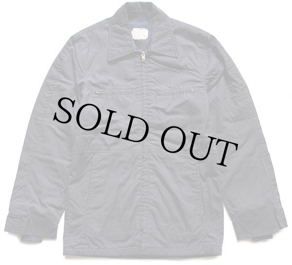 70s 米軍 U.S.NAVY ユーティリティジャケット 濃紺 32R☆ALPHA