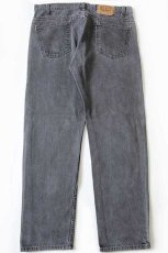 画像3: 90s USA製 Levi'sリーバイス 505 先染め ブラック デニムパンツ w38 L30★57 (3)