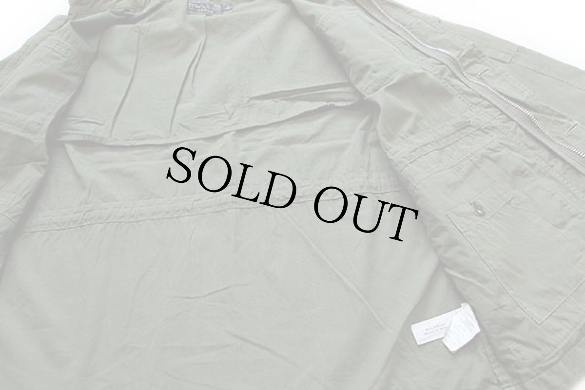 画像6: J.CREW NX-631 コットンポプリン フィールド メカニックジャケット オリーブ L (6)