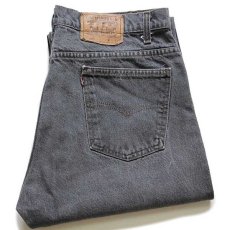 画像1: 90s USA製 Levi'sリーバイス 505 先染め ブラック デニムパンツ w38 L30★57 (1)