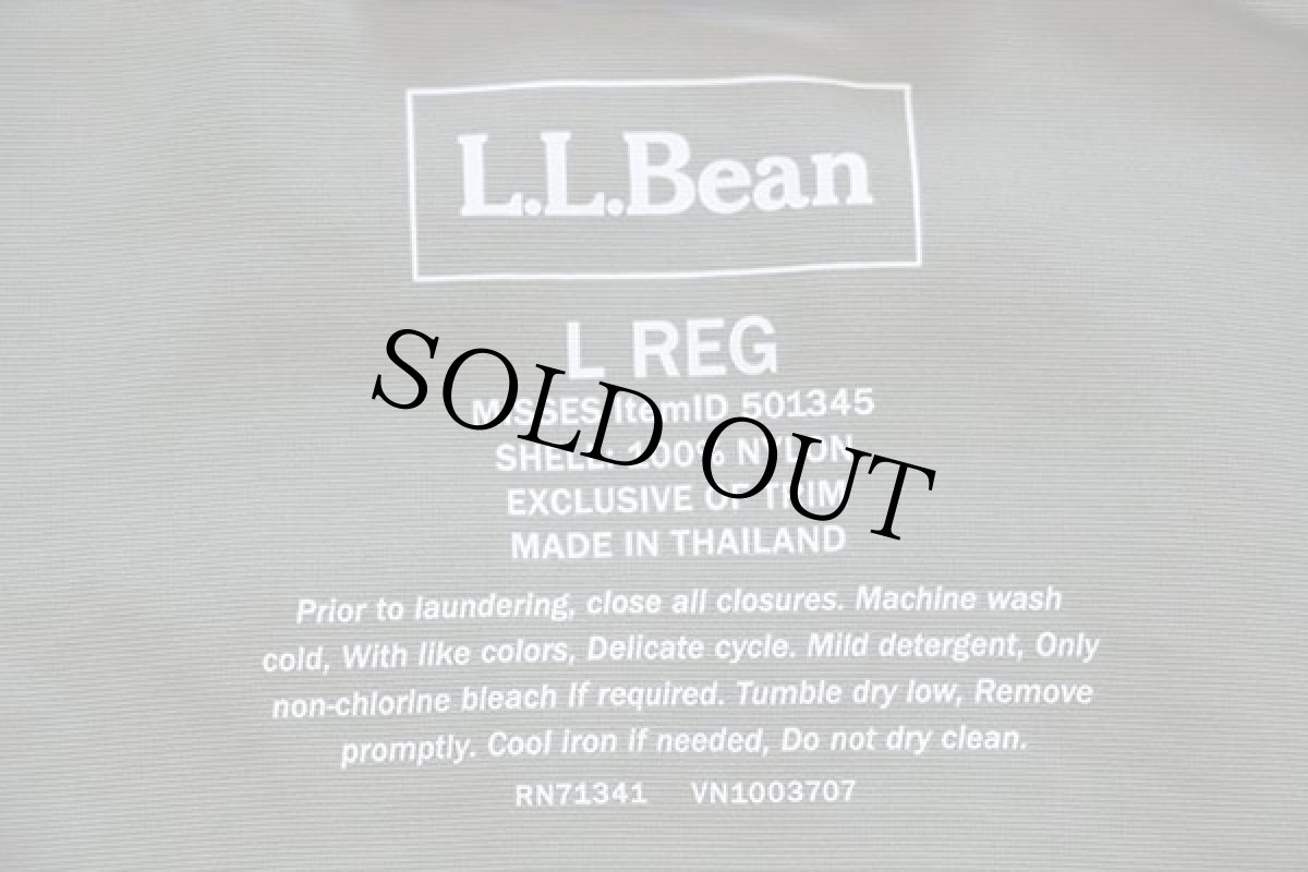 画像4: L.L.Bean ナイロン アノラックパーカー オリーブ L (4)
