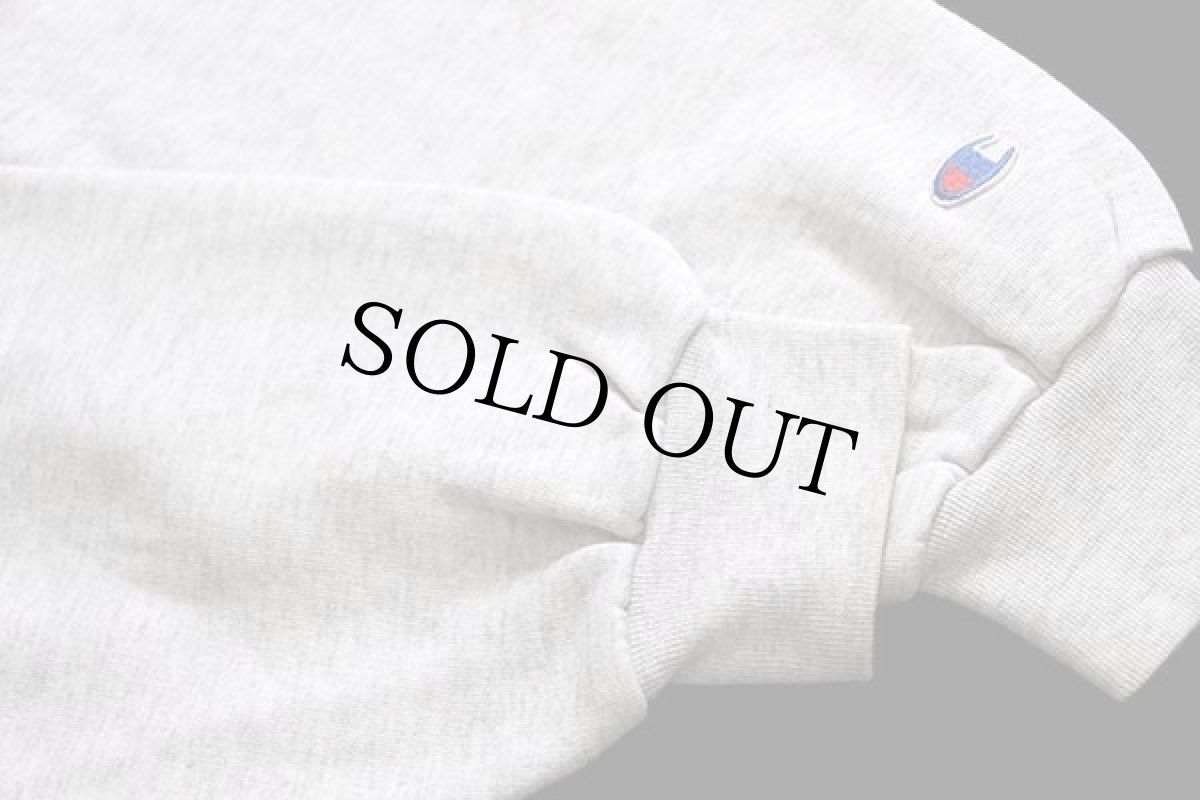 画像6: 90s イタリア製 Championチャンピオン ワンポイント スクリプト ロゴ刺繍 ハイネック フルジップ スウェット 杢ライトグレー XXL (6)