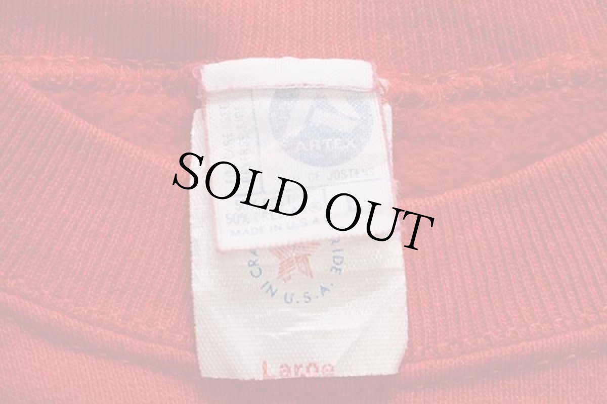 画像4: 80s USA製 スヌーピー CHICAGO スウェット 赤 L (4)