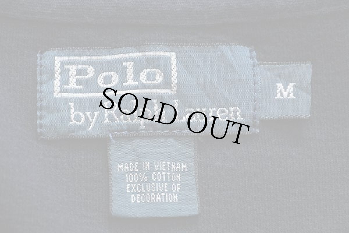 画像4: ポロ ラルフローレン ワンポイント ハイネック フルジップ コットン ニット スウェット 濃紺 M (4)