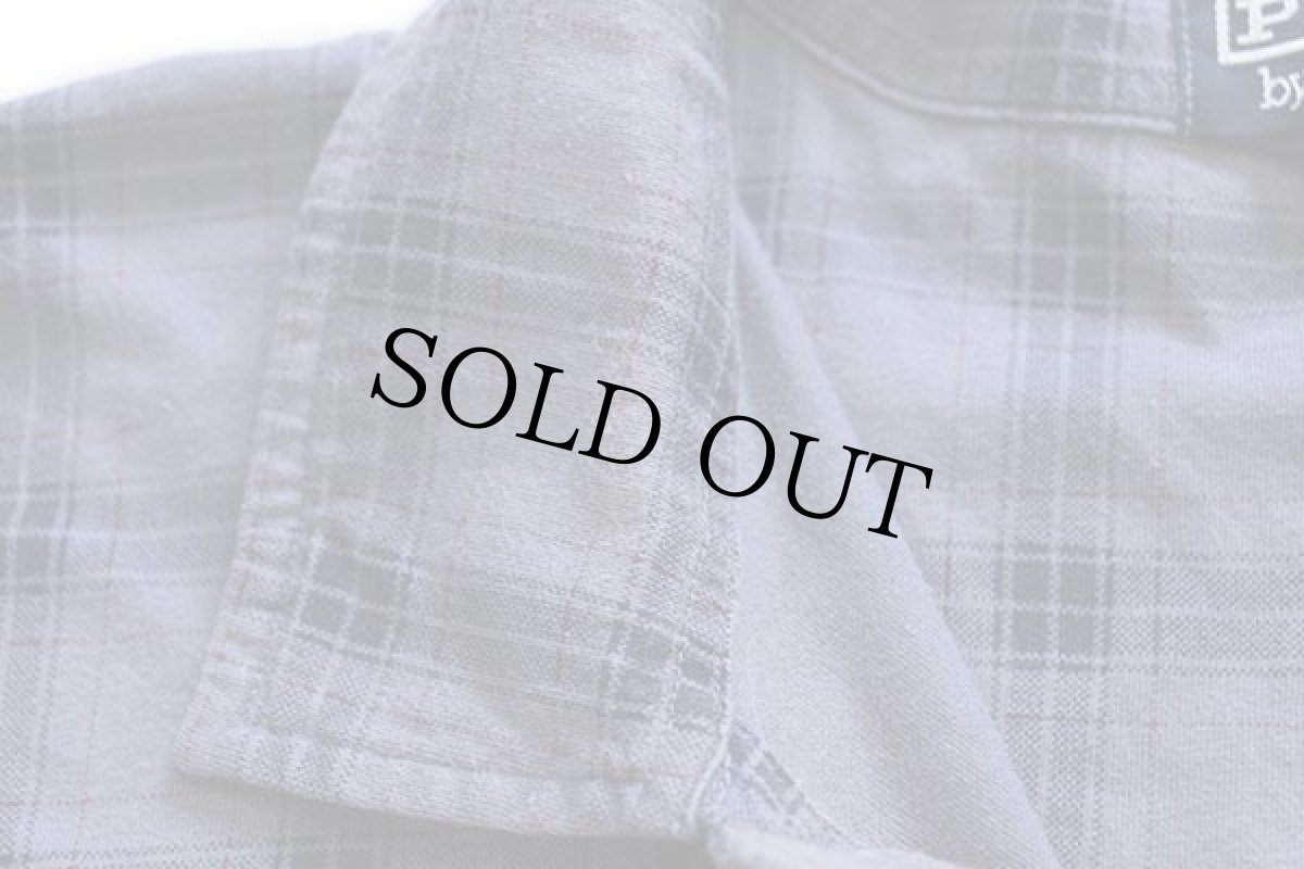 画像5: 00s ポロ ラルフローレン タータンチェック コットン ポロシャツ ナス紺 XL (5)