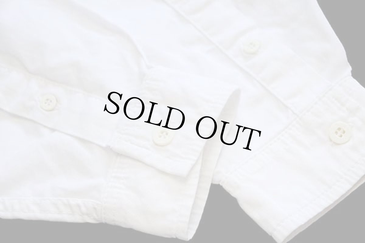 画像6: 90s Levi'sリーバイス ロゴ刺繍 ボタンダウン コットンシャツ 白 M★ユーロ (6)