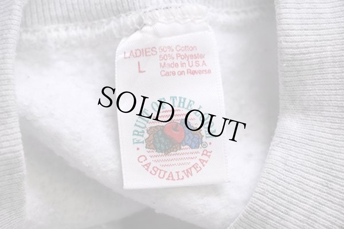 画像5: 80s USA製 ヨセミテサム 両面ハンドペイント スウェット 杢ライトグレー L-L (5)