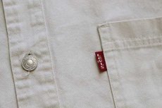 画像5: Levi'sリーバイス カラーデニムシャツ アイボリー L (5)