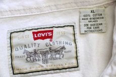 画像4: 90s Levi'sリーバイス カラーデニム ウエスタンシャツ 生成り XL (4)