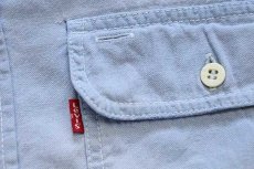 画像5: 90s Levi'sリーバイス カラーデニム ワークシャツ スカイブルー L (5)