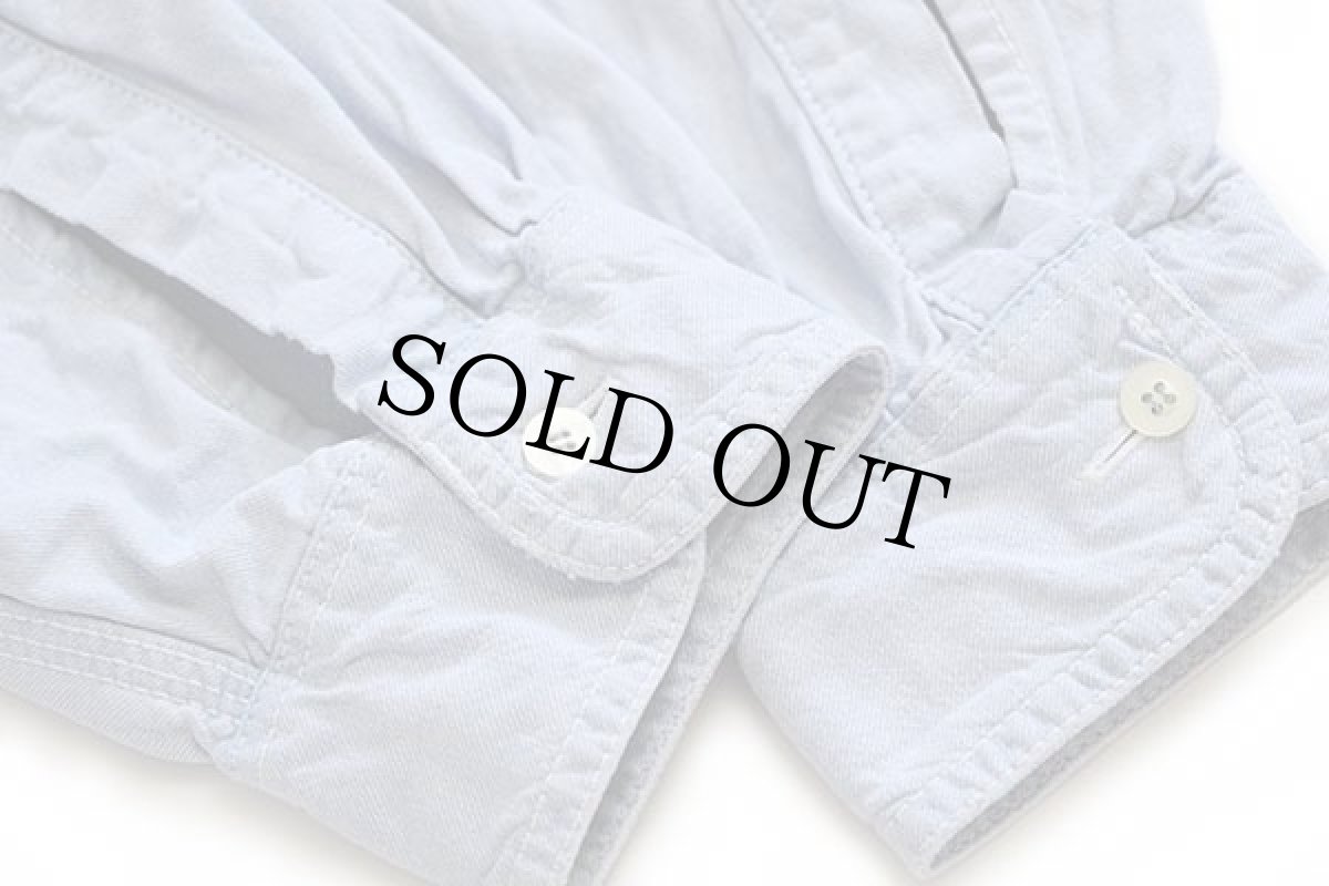 画像6: 90s Levi'sリーバイス カラーデニム ワークシャツ スカイブルー L (6)