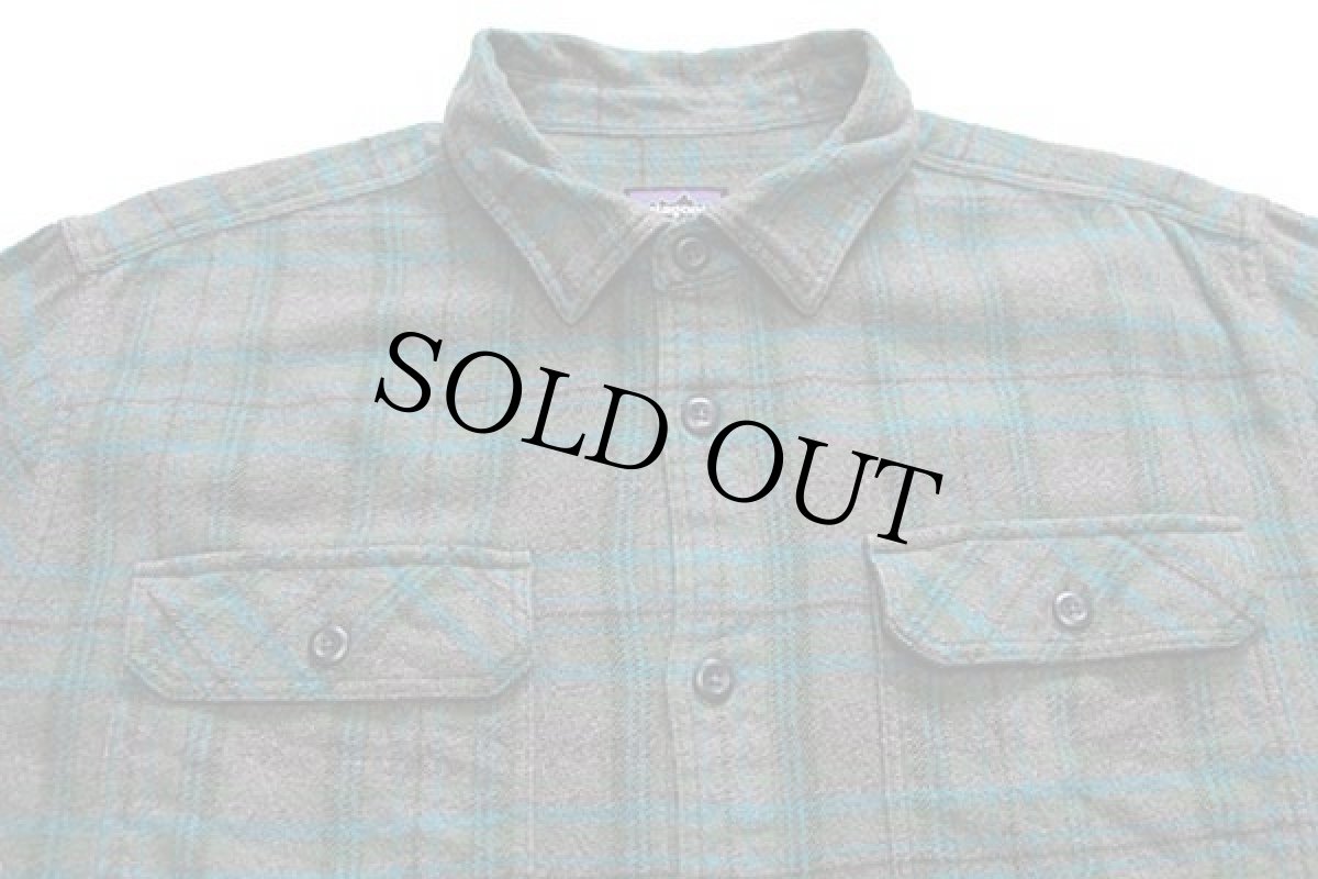 画像3: patagoniaパタゴニア チェック オーガニックコットン フランネルシャツ L (3)