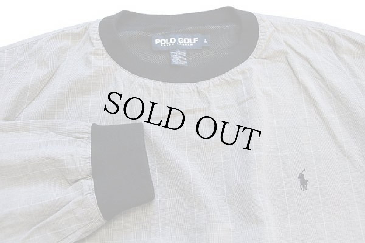 画像3: 00s POLO GOLF ラルフローレン グレンチェック プルオーバー コットンジャケット L (3)