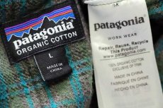 画像4: patagoniaパタゴニア チェック オーガニックコットン フランネルシャツ L (4)