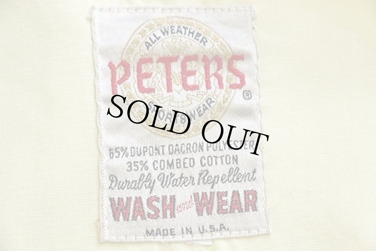 画像4: 60s USA製 PETERS 無地 オールウェザー ジャケット 薄黄 (4)