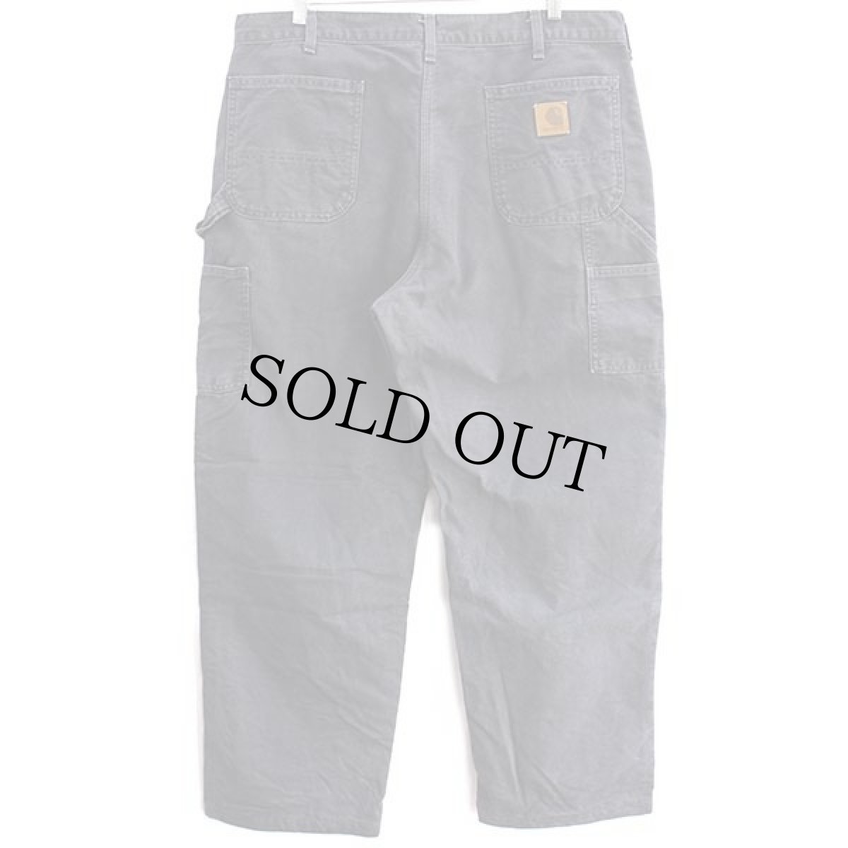 画像3: 00s USA製 carharttカーハート チェック ネルライナー ダック地 ペインターパンツ ペトロールブルー w38 (3)