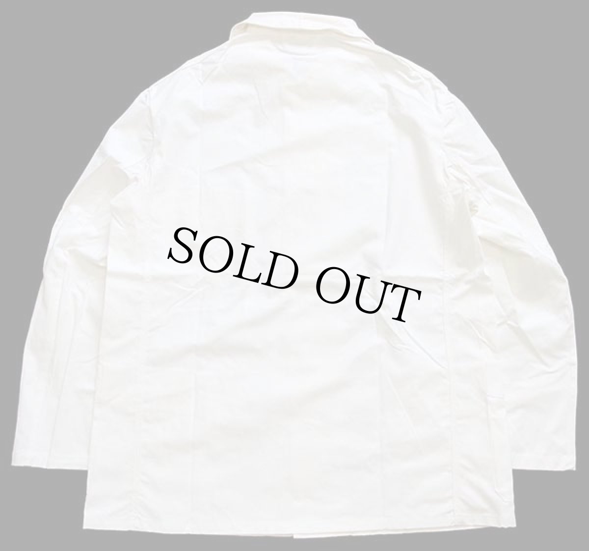 画像2: デッドストック★ビンテージ ユーロ ワーク コットン カバーオール 生成り 48 (2)