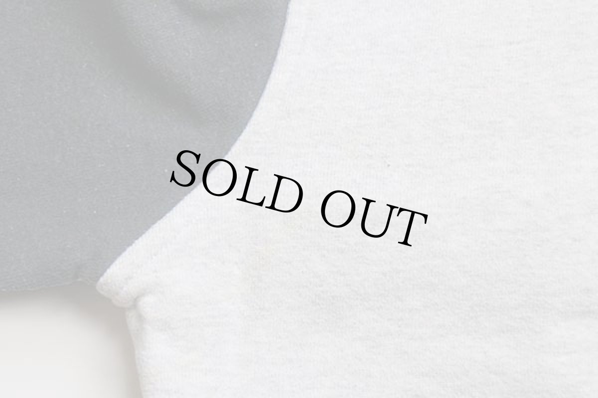 画像8: 90s NFL CHICAGO BEARS 両面プリント リブライン ツートン 切り替え スウェット スタジャン 杢ライトグレー×黒 XL (8)