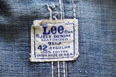 画像4: 60s USA製 Leeリー 91-J JELT DENIMジェルトデニム カバーオール 42R (4)
