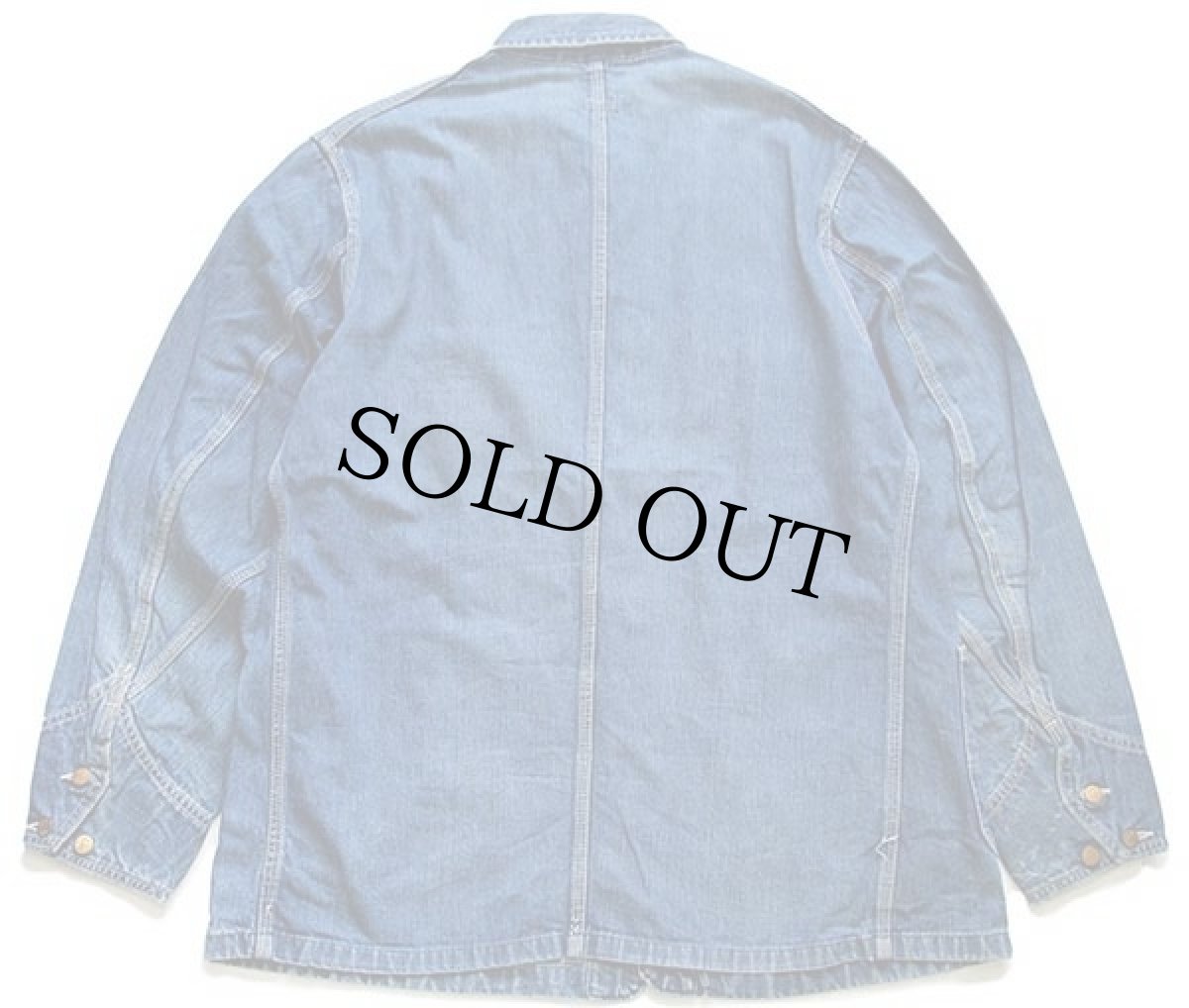 画像2: 60s USA製 Leeリー 91-J JELT DENIMジェルトデニム カバーオール 42R (2)