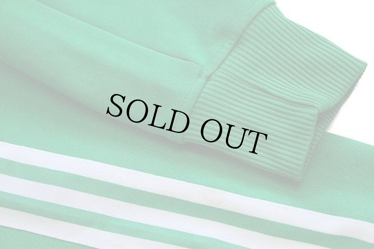 画像7: adidasアディダス トレフォイル ビッグロゴ フェルトプリント トラックジャケット パーカー 緑×白 M★ジャージ (7)