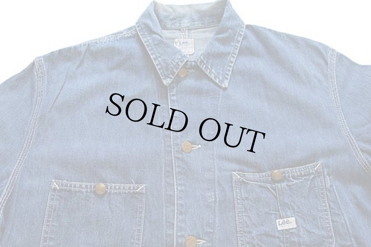 画像3: 60s USA製 Leeリー 91-J JELT DENIMジェルトデニム カバーオール 42R (3)