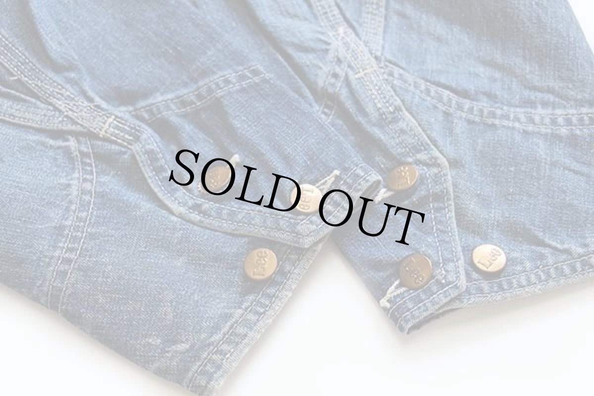 画像7: 60s USA製 Leeリー 91-J JELT DENIMジェルトデニム カバーオール 42R (7)