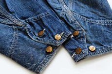 画像7: 60s USA製 Leeリー 91-J JELT DENIMジェルトデニム カバーオール 42R (7)