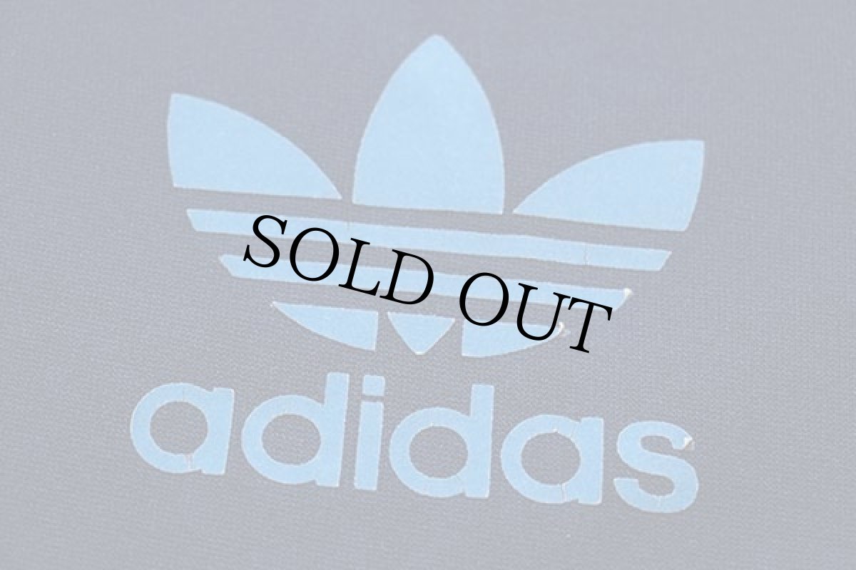画像5: 00s adidasアディダス トレフォイル ビッグロゴ トラックジャケット パーカー 紺×水色 XL★ジャージ (5)