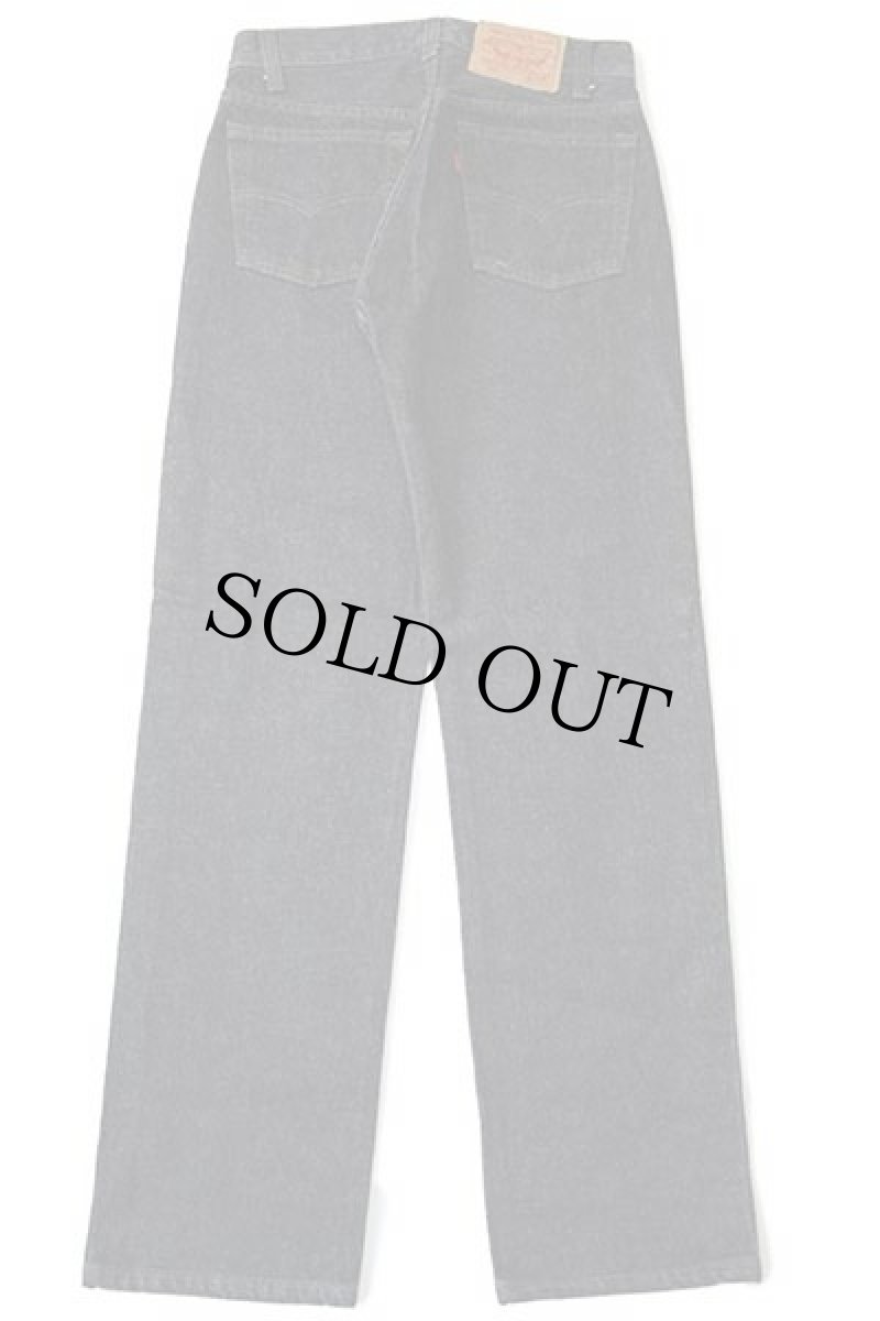 画像3: デッドストック★80s USA製 Levi'sリーバイス 501 先染め ブラック デニムパンツ w29 L30 (3)