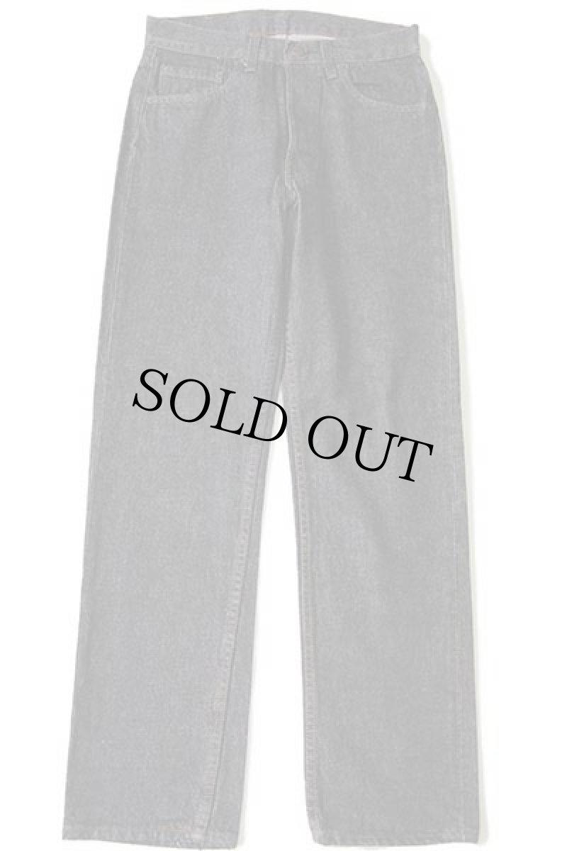 画像2: デッドストック★80s USA製 Levi'sリーバイス 501 先染め ブラック デニムパンツ w29 L30 (2)