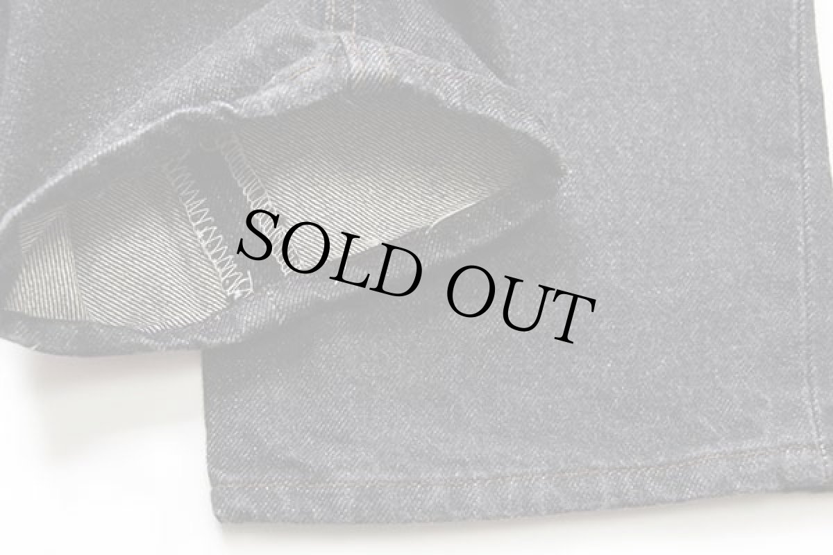 画像8: デッドストック★80s USA製 Levi'sリーバイス 501 先染め ブラック デニムパンツ w29 L30 (8)