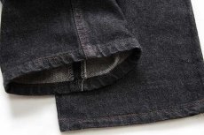 画像8: デッドストック★80s USA製 Levi'sリーバイス 501 先染め ブラック デニムパンツ w29 L30 (8)