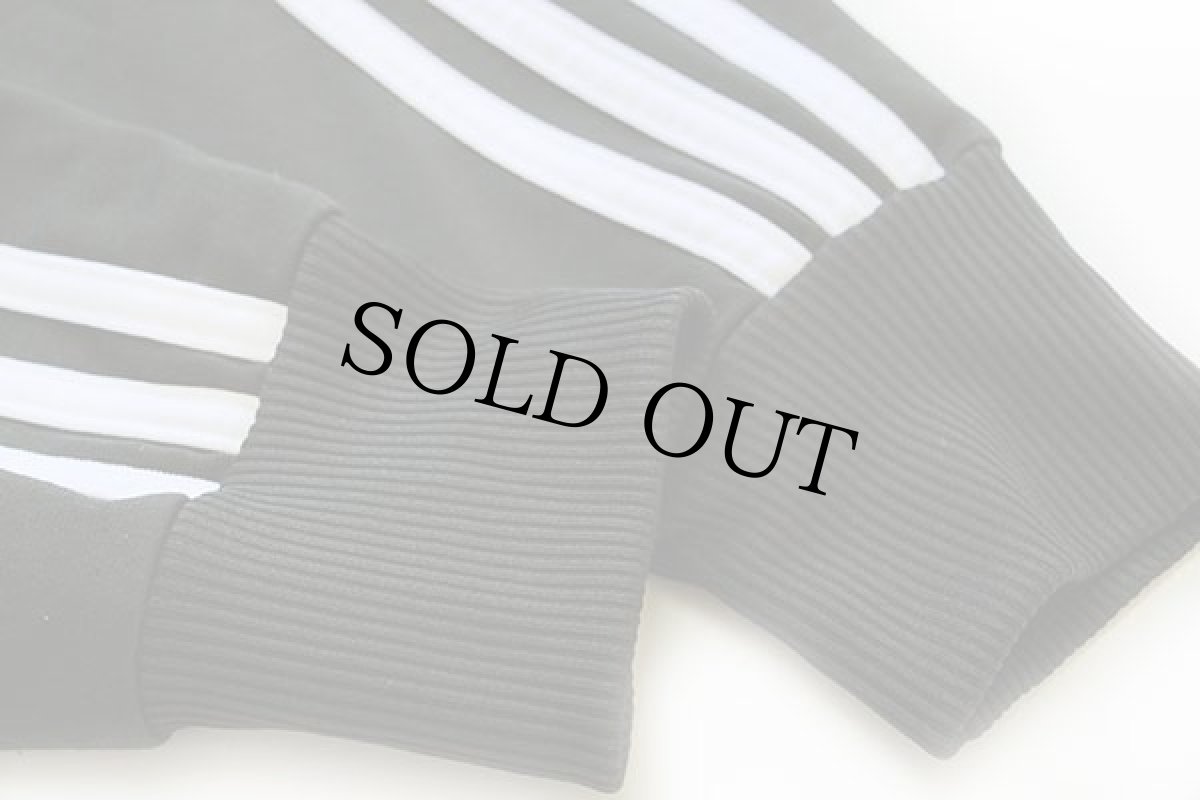 画像5: adidasアディダス トレフォイル ロゴ刺繍 トラックジャケット 黒×白 S★ジャージ (5)