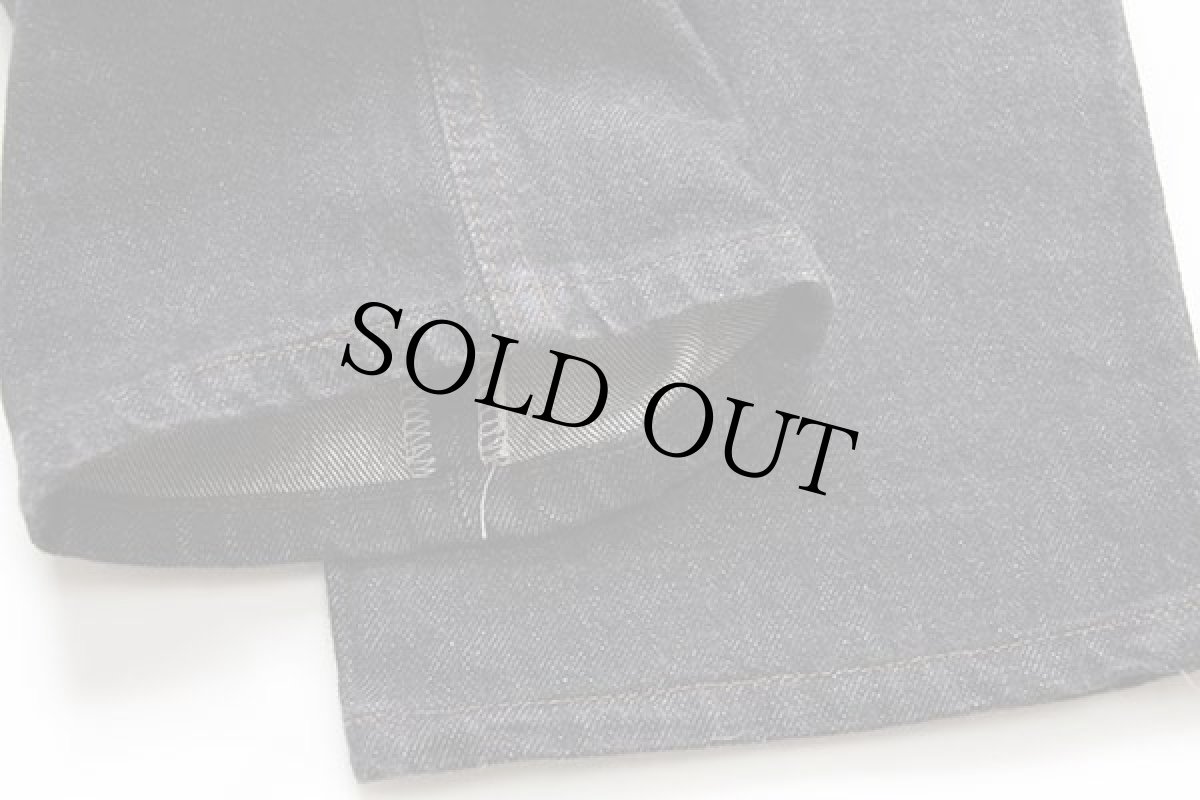 画像8: デッドストック★80s USA製 Levi'sリーバイス 501 先染め ブラック デニムパンツ w30 L32 (8)