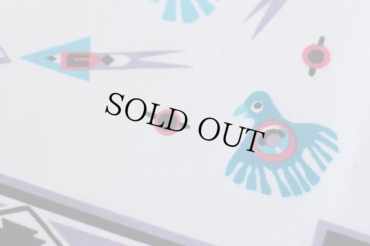 画像4: デッドストック★80s USA製 WAMCRAFT ネイティブ柄 バンダナ (4)