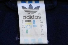 画像5: 90s adidasアディダス トレフォイル ロゴ刺繍 トラックジャケット 紺×白 M★ジャージ (5)