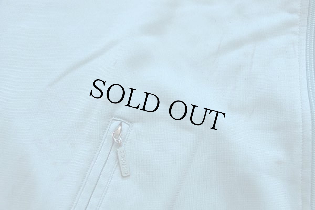 画像6: 90s adidasアディダス トレフォイル ビッグロゴ刺繍 トラックジャケット 水色×紺★ジャージ (6)