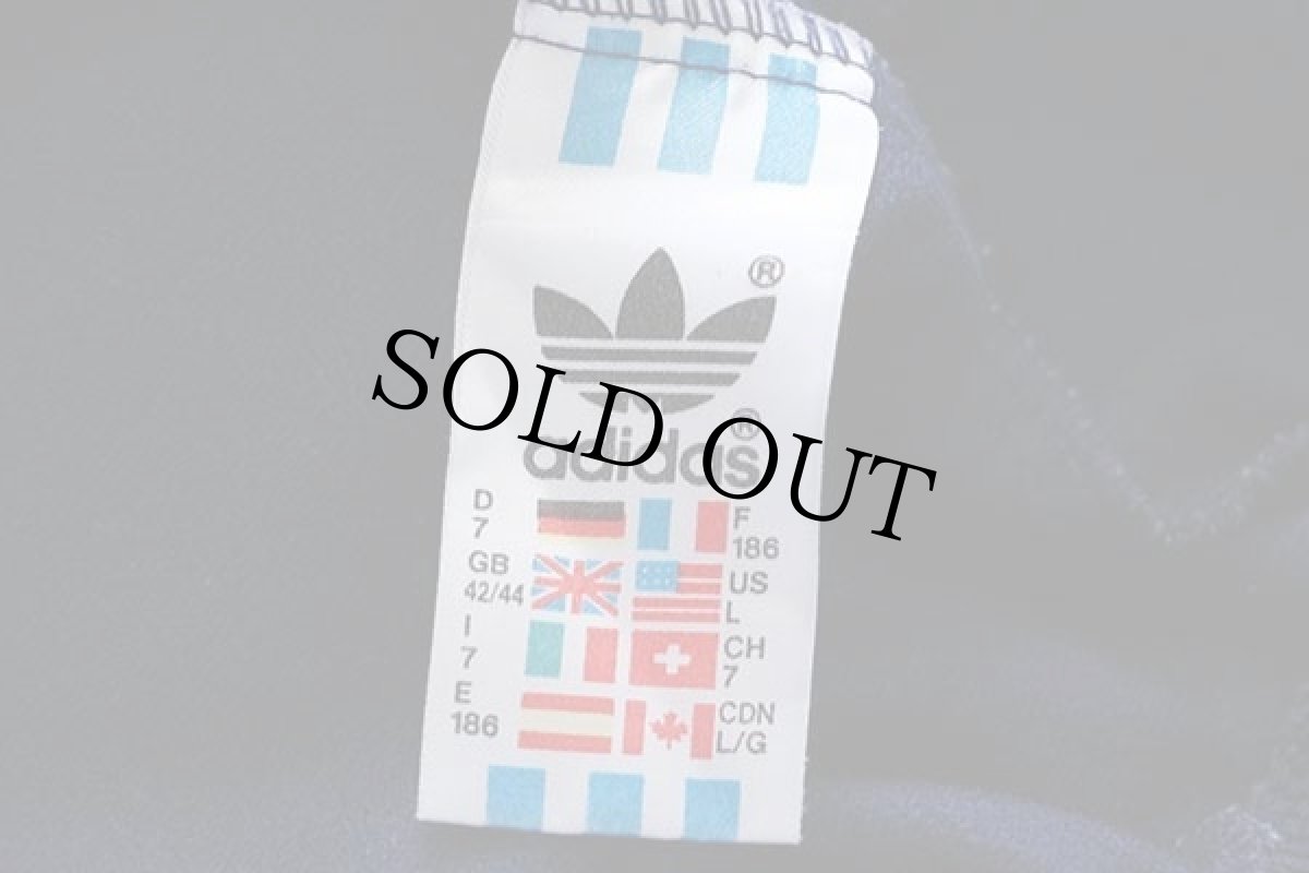 画像4: 90s adidasアディダス トレフォイル ロゴ刺繍 トラックジャケット 紺×白 L★ジャージ (4)