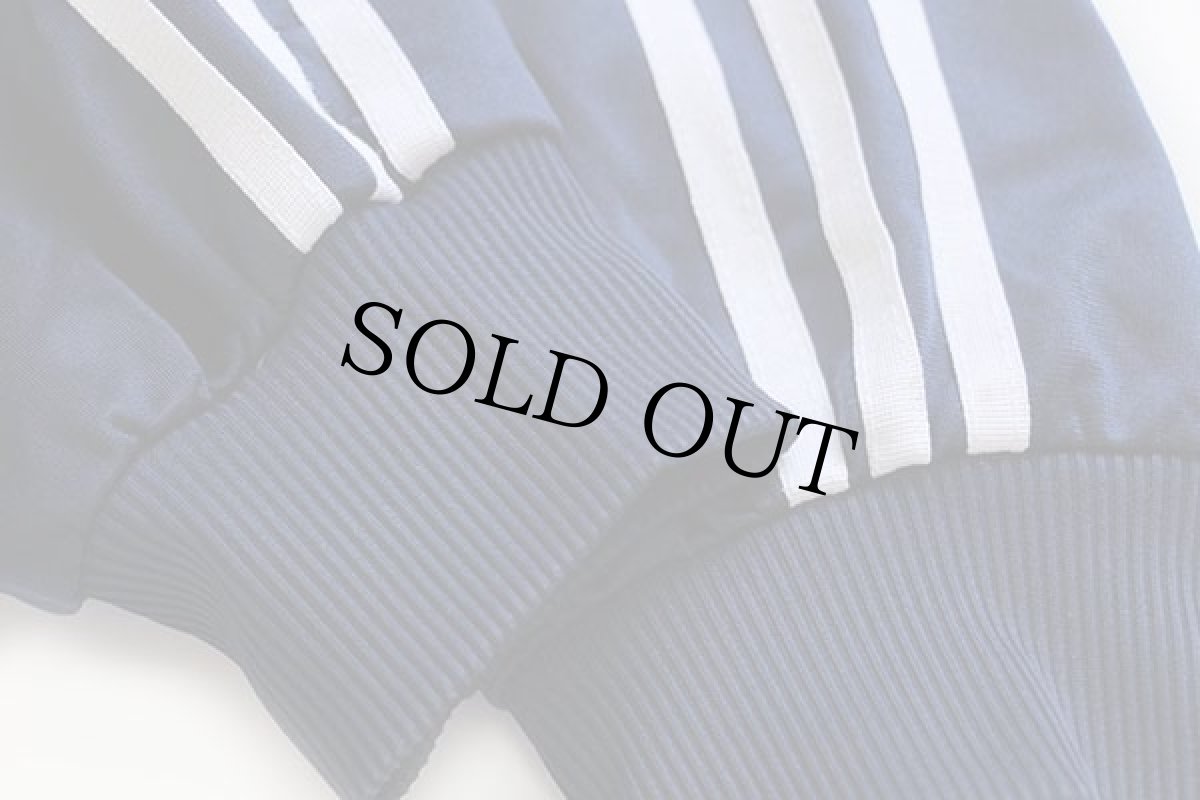 画像5: 90s adidasアディダス トレフォイル ロゴ刺繍 トラックジャケット 紺×白 L★ジャージ (5)