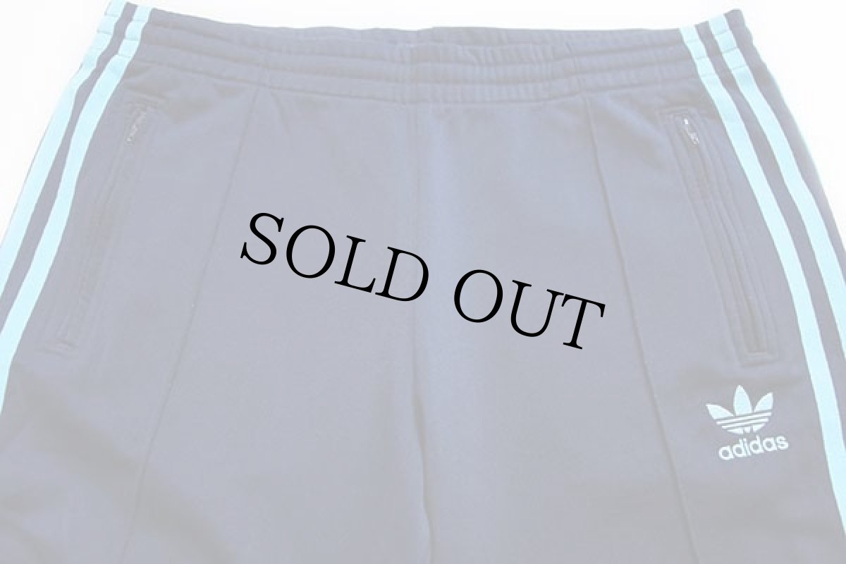 画像4: 00s adidasアディダス トレフォイル ロゴ刺繍 トラックパンツ 紺×水色 38★ジャージ (4)