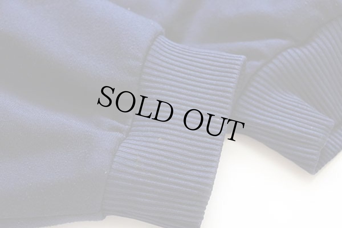 画像6: 90s adidasアディダス トレフォイル ロゴ ツートン フリース 切り替え トラックジャケット パーカー 紺×薄黄 L★ジャージ (6)