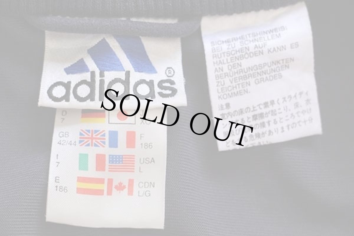 画像4: 00s adidasアディダス パフォーマンス ロゴ刺繍 マルチカラー 切り替え ベロア トラックジャケット L★ジャージ (4)
